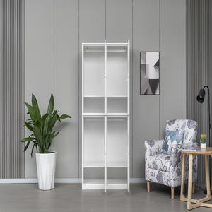 Kotak penyimpanan loker pakaian kerja staf empat pintu untuk ruang ganti lemari pakaian ruang gym ruang 8 kompartemen loker baja - Product Image 2