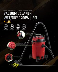 Aspirateur souffleur 3-en-1 K-D/W Cyclone en acier inoxydable 20L/25L pour nettoyage humide/sec, outil électrique puissant pour voiture et maison - Product Image 4