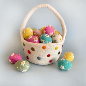 Cestas de Fieltro <span class=keywords><strong>para</strong></span> Huevos de Pascua al por Mayor, Lindas Bolsas de Fieltro <span class=keywords><strong>para</strong></span> Golosinas <span class=keywords><strong>para</strong></span> Fiestas y Celebraciones, Hermosos Cubos Blancos <span class=keywords><strong>para</strong></span> Regalos <span class=keywords><strong>para</strong></span> Niños - Product Image 3