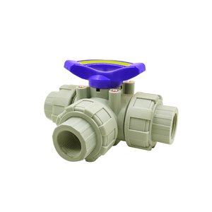 SONGO DN80 วาล์วพีวีซีทนกรดขนาด 3 นิ้ว แบบ 3 ทาง พร้อมลูกบอลคู่ ควบคุมด้วยมือ - Product Image 3