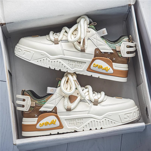 Chaussures de sport épaisses personnalisées avec logo, à semelle épaisse, pour hommes, en maille verte respirante, pour le skateboard, faible MOQ, par le fabricant - Product Image 6