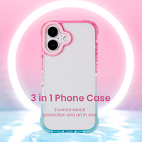 Coques de téléphone portable transparentes, élégantes et antichoc en TPU, PC et TPE de haute qualité pour A54 5G, protection intégrale 360°