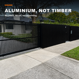 Portail de séparation horizontal en aluminium, résistant aux intempéries, testé anti-salinité, pour aménagements extérieurs de jardins et patios - Product Image 4