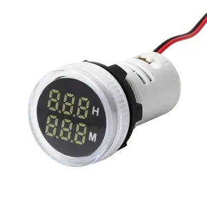 NIN round white digital tube indicator hours digital display timer