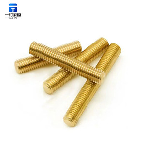 고강도 맞춤형 DIN975 구리 나사산 막대 H59 M6 M8 M10 크기의 전체 황동 볼트 일반 마감 - Product Image 1