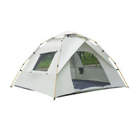Tente de camping entièrement automatique pliable à deux portes et deux fenêtres, résistante aux UV, imperméable, portable, toutes saisons, pour la plage, les parcs, les pique-niques