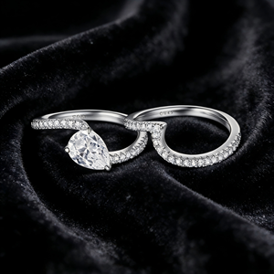 Joyería de Plata 925 para Mujer, Estilo Discreto, Chapado en Rodio, Plata 925 Original con Circonia para Compromiso, Boda o Regalos - Product Image 4