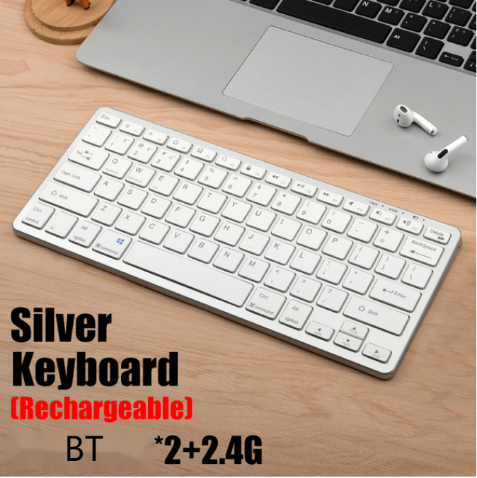Silver keyboard