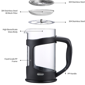 Caffettiera French Press Manuale Portatile Resistente al Calore per <span class=keywords><strong>Casa</strong></span>, Cucina, Hotel, Caffè con Logo Personalizzato ODM - Product Image 5