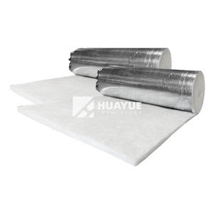 HUAYUE 100mm <strong>Glass</strong> Fiber Insulation Roll <strong>ISO</strong> Certified Fiberglass Production for Construction Made with <strong>Glass</strong> <strong>Wool</strong> and PE - Product Image 5