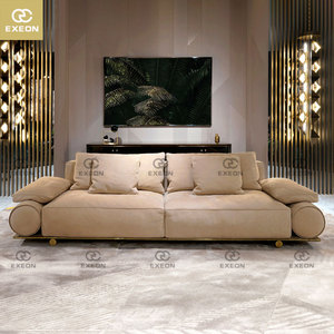 Italy Modern Cloth Senior Luxury Sofa High-quality Living Room <strong>Furniture</strong> Leisure Sofa Set Velvet Sofa Set <strong>Furniture</strong> - Product Image 4