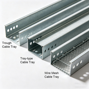 Cannelle porte-câbles industrielle en <span class=keywords><strong>acier</strong></span> pour usine et entrepôt, système de support de câbles électriques, longueur personnalisable jusqu'à 6 m - Product Image 5