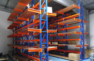 כבד צינור מדפי מחסן אחסון שלוחה מתלה - Product Image 6