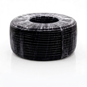 Cinta de goteo negra de 16 mm, modelo SAP-U16021202000, grosor de 0.2 mm, 1 LPH, espaciado de emisores de 20 cm, bobina de 2000 m, material PE virgen - Product Image 1