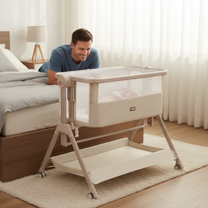 Nouveau berceau intelligent pour bébé, lit d'appoint pliant rapide, grand lit d'appoint à bascule pour enfants, nourrissons et tout-petits - Product Image 1
