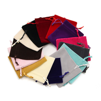 Vente en gros de pochettes à bijoux en velours personnalisées Hanhong RBD4 avec fermeture à cordon, emballage cadeau personnalisé