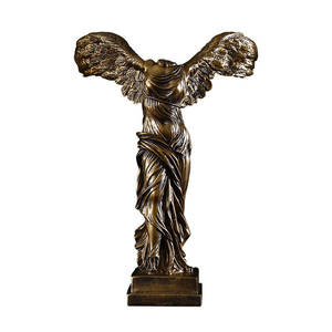 Winged Nike La Victoire De Saothrace Déesse Albâtre Statue Sculpture 14.17