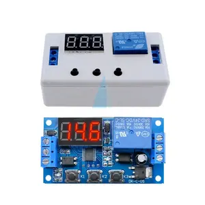 DC 12V 24V LED Digital Time Delay Relay Module Board Timing Control Programmable Timer Switch Trigger Cycle Module With Case