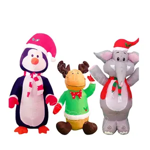 1,2 м, талисман, животное, олень, слон, пингвин, праздничное украшение, Рождественское украшение, надувной уличный