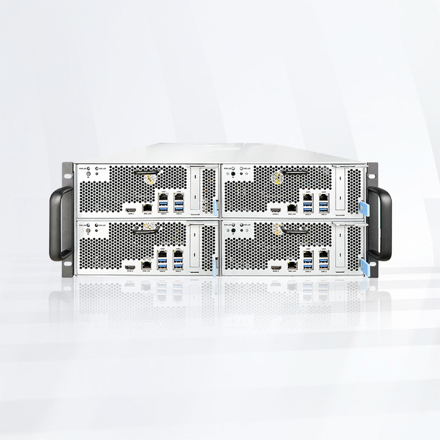 High Quality HISWISER ZA-PC_FARM 4U4 Rack Server Chassis for PC Farm Intel 12/13/14th Gen Support 512GB DDR4/DDR5 Stock