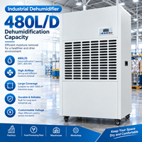 Déshumidificateur industriel 480L/D pour grandes usines, projets d'ingénierie, contrôle précis de l'humidité, tension personnalisable