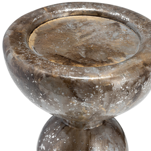 Stacked Sphere Taper Candle Holder <b>Glass</b> <b>Candlestick</b> For Table Centerpiece Console Mantel Decor - Product Image 3