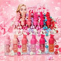 OAUMD Gloss à lèvres perlé Candy Twist 6 Teintes Longue Durée Hydratant Brillant Huile à Lèvres Juteuse
