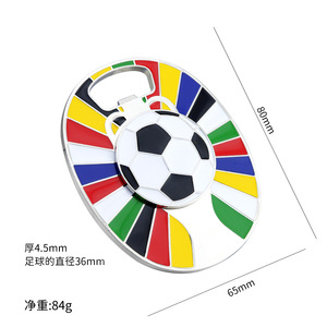 Llavero Abridor de Botellas con Forma de Trofeo de la FIFA, con Bandera de País, Fútbol - Product Image 6