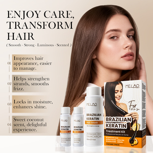 Kit de Tratamiento de Alisado de Cabello con Queratina Sin Sulfatos, Sin Químicos Agresivos, Fórmula Suave, Champú para Terapia de Suavizado del Cabello - Product Image 3