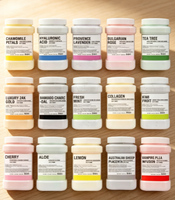 Poudre de gelée blanchissante au collagène et à l'acide hyaluronique en pot, marque privée, pour femmes, OEM