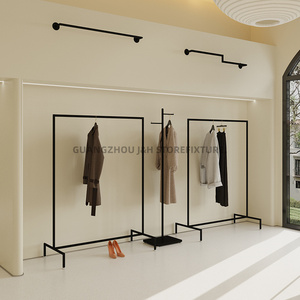 Cổ Điển Quần Áo Cửa Hàng Hiển Thị Giá Kim Loại Màu Đen Quần Áo May Hiển Thị Giá Cho Showroom - Product Image 2