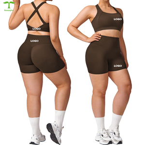 Abbigliamento donna taglie forti per abbigliamento da palestra Set di <span class=keywords><strong>Leggings</strong></span> taglie forti per donna 3xl abbigliamento sportivo da palestra Set Fitness - Product Image 2