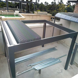 Pérgola Moderna para Jardín o Patio, Techo Retráctil con Motor, Estructura con Recubrimiento en Polvo, Gazebo Serie S, Pérgola de Aluminio - Product Image 5
