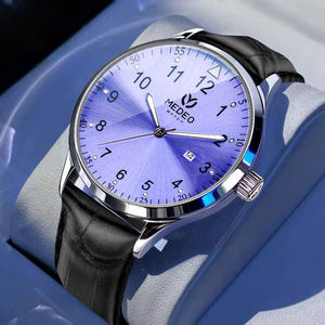 Reloj de Pulsera para Hombre Winner, Diseño Clásico Retro, Correa de Cuero Marrón, Manecillas Azules, Caja de Acero Inoxidable MIYOTA, Resistente al Agua - Product Image 4