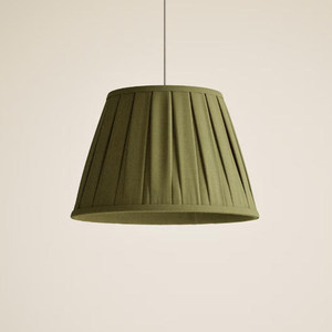 Lampe de table avec abat-jour en tissu plissé, base d'ampoule LED E27, commande par interrupteur, pour salle à manger, design simple - Product Image 4