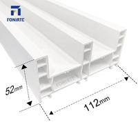 Meilleur prix profilé de fenêtre en pvc blanc de haute qualité profilés en plastique de cadre de porte upvc