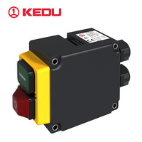 Interrupteur électromagnétique KEDU KOA8, commande directe du moteur/arrêt d'urgence verrouillable avec couvercle, certifié CE TUV pour outils électriques LP54