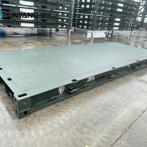 Plateforme de conteneur maritime certifiée CSC de 20 pieds avec plancher en acier Corten, base en acier renforcé de 20 pieds à vendre - Product Image 2