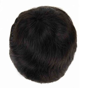 Toprique tum06 130% trung bình nam ren đóng cửa Mono Tóc Giả Trinh Nữ tóc cơ thể sóng nước phong cách chất lượng cao sợi tóc - Product Image 4