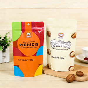 Sacchetto di Sicurezza Personalizzato Minfly con Logo Stampato e Chiusura a Zip per Alimenti per Bambini, Cibo Congelato 200g, PVC di Alta Qualità, Noci e Semi Biologici, Cibo per Animali - Product Image 1