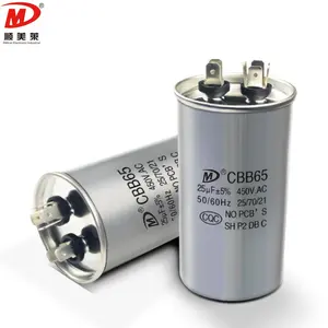 Smiler Air Conditioner Parts 65uf 55uf 40uf CBB65 Ac Motor Run Capacitor Supplier Capacitors Wholesale