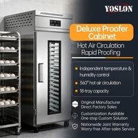 YOSLON pour usage commercial, machine à faire levage de la pâte à 18 plateaux, armoire de fermentation automatique à température et humidité constantes, boulangerie