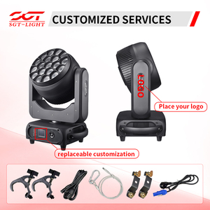 SGT 19*40W Bee Eyes Luz de Cabeza Móvil LED RGBW 4 en 1 de Alta Potencia con Zoom, Control DMX512, Temperatura de Color 2800K-8500K para Clubes/Bares - Product Image 3