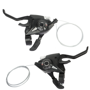 Pièces de vélo haute performance en alliage d'aluminium, <span class=keywords><strong>dérailleur</strong></span> 3x7/3x8 <span class=keywords><strong>vitesses</strong></span>, levier de frein universel, kit de levier de <span class=keywords><strong>vitesses</strong></span> pour vélo - Product Image 1