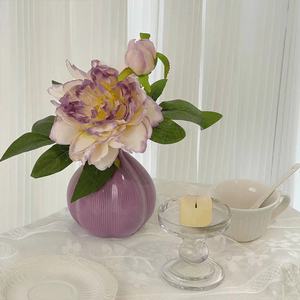 Purple Peony Artificial Flower Silk Flower Home Decoration Living Room Table Ornament Eco Friendly Wedding Prop - Product Image 4