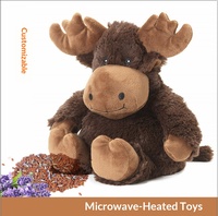 YD TOYS Jouet chauffant en peluche super doux et écologique en forme de mouton, rembourrage en coton PP, compatible micro-ondes, parfum lavande, 31-50 cm, pour bébés 0-24 mois