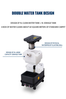 CP-9SN Avec de La Vapeur et de l'eau pulvérisée Vide réglage Nettoyage Tout En Un Machine De Nettoyage Critique Tapis extracteur