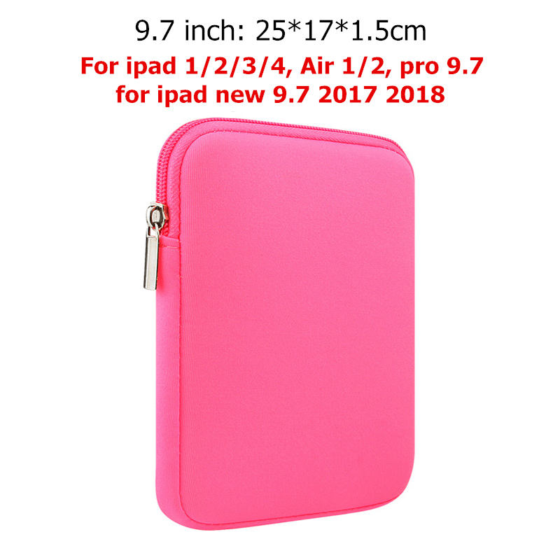 9.7 pouces Rose rouge