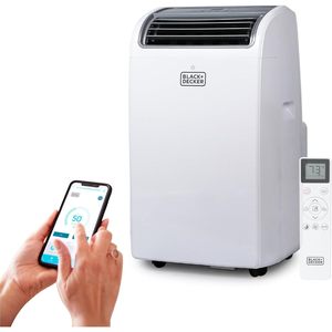เครื่องปรับอากาศแบบพกพาแบล็ค+เด็คเกอร์ 12000 บีทียู 8350 แซค 550 ตารางฟุต รีโมทคอนโทรลสีขาว - Product Image 2