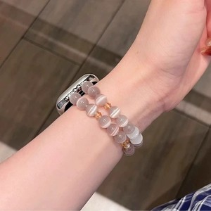 <span class=keywords><strong>Bracelet</strong></span> en verre cristal œil-de-chat pour femmes, compatible avec les montres Series 10 et IWatch 11, avec <span class=keywords><strong>bracelet</strong></span> de 14 mm et <span class=keywords><strong>boucle</strong></span> à anneau <span class=keywords><strong>unique</strong></span> - Product Image 3